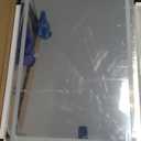 ROLOVE 32x 22 Inch Large Lighted Vanity Mirror with Dimmable 3 Modes, LED Makeup Mirror for Bathroom  Dressing Room, Tabletop or Wall-Mounted, White