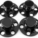 RTRHINOTUNING 4PCS 171mm Wheel Center Caps Compatible with Jimmy 10 Van 20 Van Suburban 15649148 15649141 Black Hub Caps