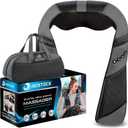 RESTECK Massagers for Neck and Back with Heat - Deep Tissue 3D Kneading Pillow, Electric Shiatsu Shoulder Massage, Foot, Legs,Body - Relieve Muscle Pain - Office, Home & Car (Black/Grey)
