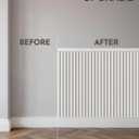 Upick Wainscoting Panels Beadboard, Paintable PS Wall Paneling for Accent Wall 59" x 40", White