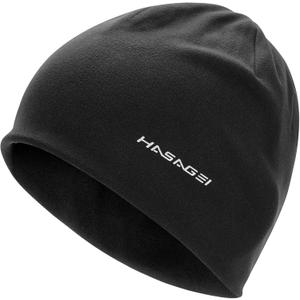 Beanies Skull Caps for Men, Women Warm Helmet Liner Cycling Cap Soft Lightweight Beanie Hat Antistatic Running Beanie (Black)
