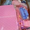 Huge Dollhouse for Girls–Large Pretend Play Doll House for Kids with Lights, Furniture & Accessories