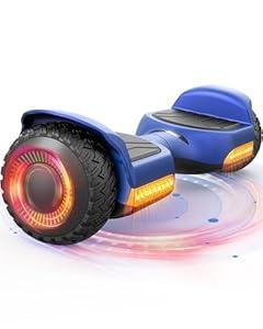 Gyroor Self Balancing Scooter New G13 All Terrain Balancing Scooter with LED Lights, Self Balancing Off Road with Bluetooth for Kids ages 6-12 and Adults (Blue)