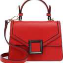 Scarleton Mini Top Handle Satchel, Crossbody Shoulder Bag, H2077 (Small, Red C)