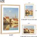 upsimples 16x24 Picture Frame Solid Wooden, Nursery Decor, 1Pack Natural