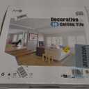 Art3d Decorative PVC Drop Ceiling Tile 2ft x 2ft in White,Glue up Ceiling Panel 24 x 24in.12pcs