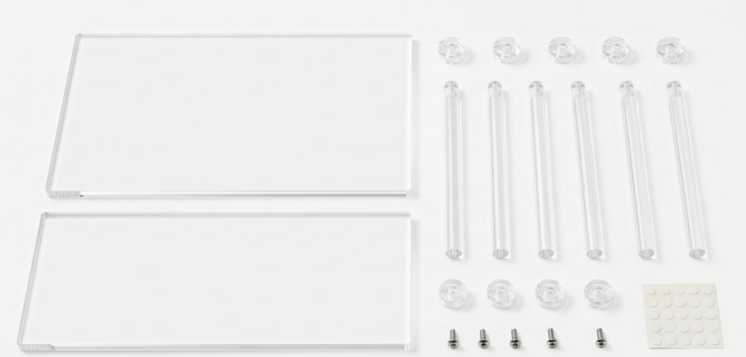 HekouJiub Acrylic Cabinet,Storage And Organization, Size 10,5×6,5×5,5 and 12×7,5×6,5