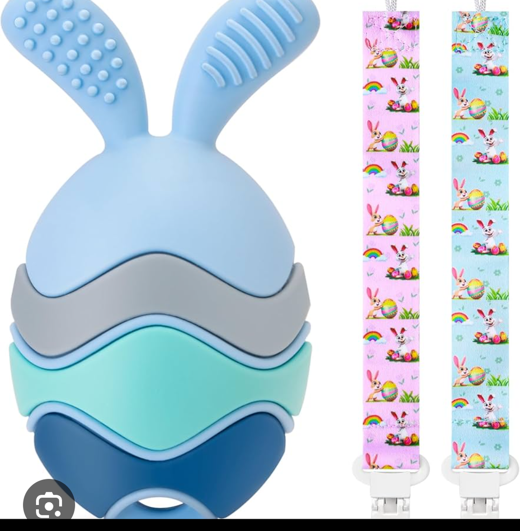 Teething Toy with Easter Egg Bunny