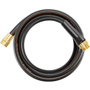 Giraffe Tools Leader Hose 10ft x 5/8'', Short Water Hose Heavy Duty, Lightweight, Flexible Hybrid Hose with Swivel Handle, Male to Female Fittings (Black)