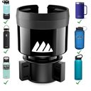Integral Hydro Expander - Car Cup Holder Expander Organizer with Adjustable Base - Rubber Tabs Hold Most 32 - 40 oz Bottles and Large Cups
