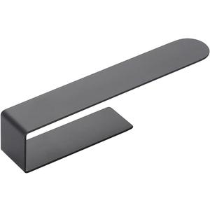 Stainless Steel Towel Storage Holder, Punch Free Black Towel Hanger, Bathroom Paper Holder (Size : 24cm)