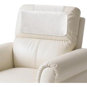 Chenille Neck Pillow for Sofa - Adjustable Headrest, Non-Slip Neck Support Cushion for Pain Relief, Comfortable Chair Pillow, Beige