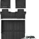 SMABEE Floor Mats & Cargo Liner for Honda Passport 2019-2024 2025 Trunk Mat TPE All Weather Floor Liners Accessories Interior Black