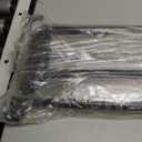 KMINA Underarm Crutches for Adults with Padded Handle (x2 Units, Size M), Height Adjustable, Women and Men, Aluminium, Made in Europe, Black