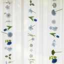 3 Pcs Artificial Flowers Hanging Decorations, 29.5ft Wildflower Daisy Garland Backdrop Ceiling Decoration for Wedding Spring Party Birthday Home Garden(Gradient Blue)