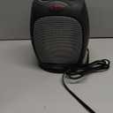 Amazon Basics Oscillating Ceramic Space Heater, Portable Indoor Heating Solution, With Overheat and Tip-Over Protection, Thermostat, 1500W, 7.52"D x 6.34"W x 9.45"H, Black