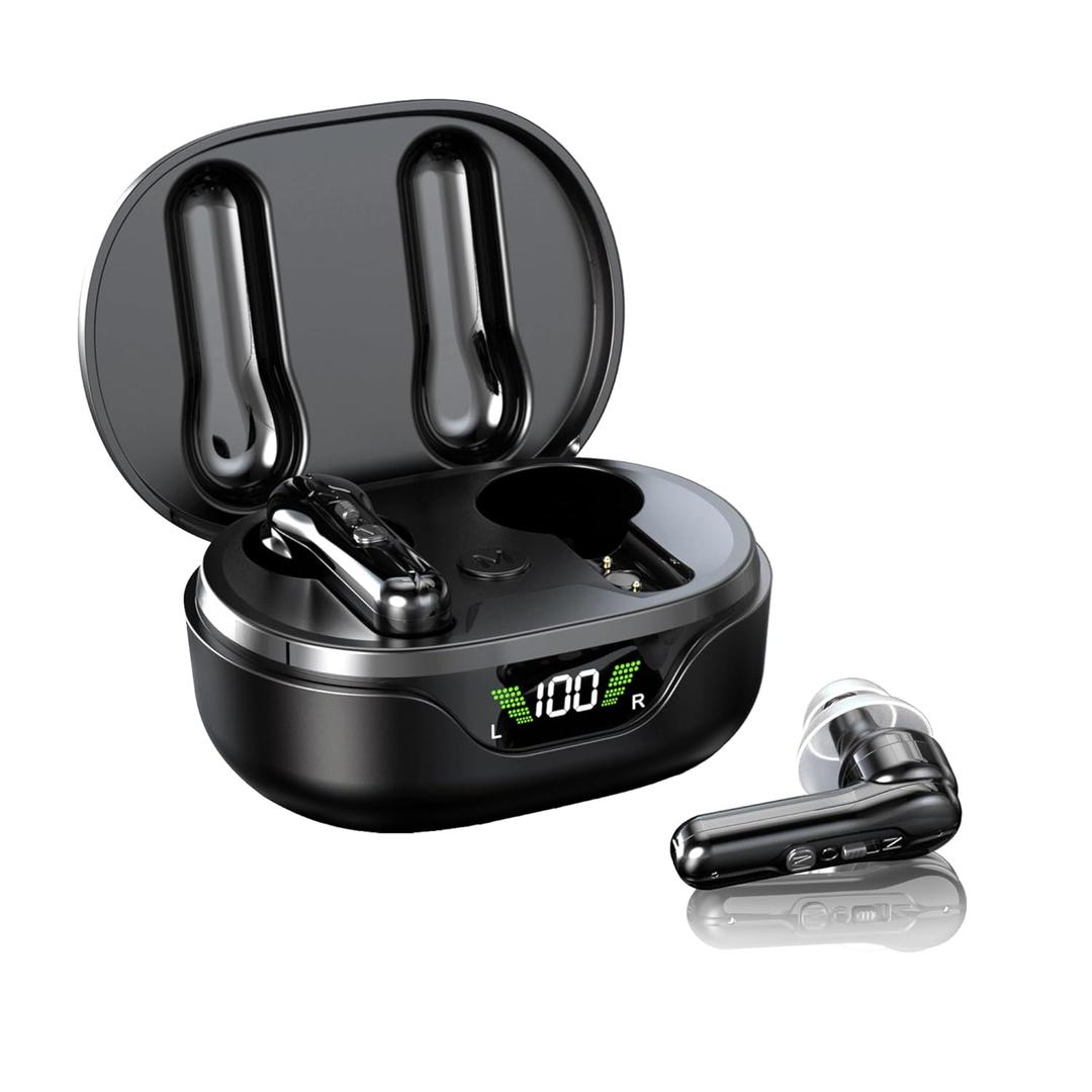 Hearing Aids, Digital OTC Hearing Aids for Seniors, 3 Modes No Whistling Hearing Amplifier with Noise Cancellation for Mild to Moderate Hearing Loss Persons (Black)