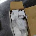 LazBlinds 2 Inch Faux Wood Blinds with Crown Valance, Cordless Blinds for Windows, Room Darkening Horizontal Window Blinds, 20" W x 73" H, White with Wood Grain