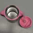 Munchkin Cool Cat Sippy Cup for Toddlers, Stainless Steel Straw Cup, 8 Ounce, Pink