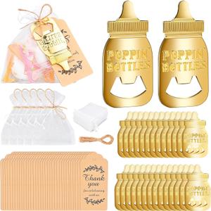 GOLDGE 180pcs Baby Shower Bottle Opener Favors, Baby Shower Gifts for Guests Prizes, Gender Reveal Party Favors