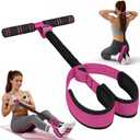 HOXWC Upgraded Multifunction Pedal Resistance Band with Handle, 50LBS Thickened Resistance Bands for Core/ABS, Arm, Waist, Abdomen, Leg Workout, Portable Sit Up Exercise Equipment for Women