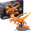 MEGA Pokmon Building Toys Set Motion Charizard with 1664 Pieces and Wing Movement, for Adult Collectors