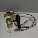 Bathroom Faucet Brushed Gold Modern Waterfall Bathroom Sink Faucet with Single Handle Suitable for 1 or 3 Holes,Supply Deck Plate and Hose