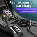Ankuee Car Charger with 6 Multi Ports USB Type C, 66W & QC3.0 Fast Charging Adapter Auto Cigarette Lighter Plug, for iPhone 15 Max Pro Samsung Android Smart Phone Tablets & More