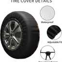 Spare Tire Cover Bald Eagle American Flag Tire Covers Protector Wheel Tire Covers Weather-Proof for Trailer RV SUV Truck Camper Travel Trailer Accessories Polyester (Bald Eagle, 14inch)