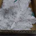 Kadunmina 3FT Artificial Christmas Tree with Stand and Lights,Small Xmas Tree with 88 Branch Tips for Indoor, White