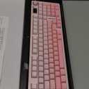 AULA S98 Pro Wireless Mechanical Keyboard with Screen & Knob,2.4GHz/USB-C/BT5.0 Hot Swappable Pink Creamy Keyboard,Pre-lubed Linear Switches,Side Printed PBT Keycaps,RGB Backlit Gaming Keyboards