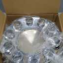 33mm Chrome Axle Cover & Lug Nut Combo Kit  Thread-On Wheel Covers for Semi Trucks (2 Front + 4 Rear Caps)  Universal Fit, ABS Plastic, Screw-On Hub Caps  Durable & Removable Design