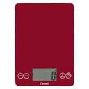 Escali Arti Glass Food Scale Digital Countertop Kitchen, Baking and Cooking Scale with Nutrition and Calorie Counter, 15-Pound Capacity, 9" x 6.5" x .75", Rio Red