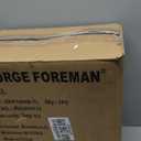George Foreman 4-Serving Removable Plate Electric Grill and Panini Press, George Tough Non-Stick Coating, Drip Tray Catches Grease, Black