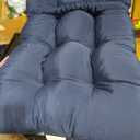 Outdoor Patio Adirondack Chair Cushion Lounge Rocking Chair Cushions Thickened Patio Chair Pad, Navy Blue