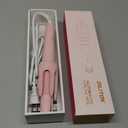 Auto Hair Curler, Automatic Curling Iron with 4 Temperature & 3 Timer, Automatic Shut-Off, Anti-Scald, Anti-Tangle Rotating Curling Wand for Hair Styling, Pink