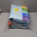 BATATADOCE Alphabet Rug for Classroom - ABC Rugs for Kids Playroom Educational Rug for Learning Alphabet,Numbers,Colors,Season and Animal Words Kids Play Mat for Classroom Bedroom,Blue,2.5x4 Feet