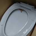 Elongated Toilet Seat Soft-Closing | Universal Fit for Standard Toilets | Thickened Durable PP Plastic with Quick Installation Hinge | Easy-Clean Surface
