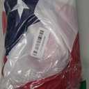 Bradford American Bunting USA Flag 2x4 ft Outdoor, Embroidered Pleated Fan Bunting Flags with 3 Brass Grommets, Patriotic America Flag Buntings for Outside for 4th of July Memorial Day Decorations
