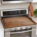 TIDITA Acacia Stove Top Covers for Electric Stove - Wooden Noodle Board for Gas Stovetop - Stove Top Covers for Gas Burners - Wooden Kitchen Sink Cover for Counter Space & Decorative Tray (Walnut)
