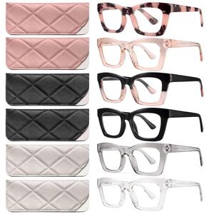 CCVOO Stylish Reading Glasses for Women, Eyeglasses, Blue Light Readers for Women, Computer Eye Glasses, Cheaters