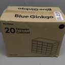 Prsildan Acrylic Drawer Makeup Organizer with 10 Drawers, Set of 2 Office Desk Organizers Accessories, Clear Stackable Storage Drawers for Vanity, Countertop, Craft, Jewelry, Art Supply Organization