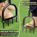 Colwelt Lawn Aerator Tool 38inch, Heavy Duty Grass Spike Aerator for Compacted Soil Aeration, Manual Lawn Air Aerators Tool with,Wide Foot Plate, Rugged Steel Spikes 3.5 in Length, 2/5 in Dia.