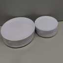 bUCLA 100PCS White Plastic Plates - Heavy Duty White Disposable for Wedding & Party, Include 50 Dinner 10 inch & 50 Dessert 7 inch