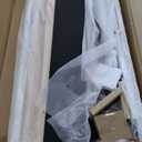 Ball & Cast Queen Size Bed Frame with Thick Boucle Upholstered Headboard, Solid Wood Legs, No Box Spring Needed Platform Bed, Underbed Storage Space,White