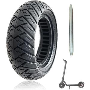 80/65-6 Scooter Tires, 10x3 Tubeless Solid Tire, 10 Inch Electric Scooter Wheels Replacement 255x80 City Road Tire Compatible with VSETT10+/Zero 10X/Kaabo Mantis 10