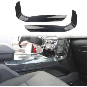 Carbon Fiber Central Control Panel Cover Tirm for Ford F150 2021+(Gear Shift Side)