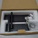 Haidms Black Front Door Handle - Entry Door Lever and Deadbolt Set, Matte Black Exterior Door Lock Set, Modern Square Front Door Handles