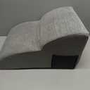 Dog Stairs for Small Dogs 15.7" H, Curved Dog Step for Puppy, Older Cat, Medium Pet Ramp for Sofa, Couch or Chair, Ladder with High Density Foam, 3 Step, 15.7x22.4x15.7 inch, Dark Grey