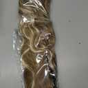 FLUFYMOOZ Ponytail Extension, 26 Inch Drawstring Ponytail Hair Extensions for Women Long Curly Wavy Ponytail Natural Synthetic Hairpiece for Women (26 Inch Honey Blonde with Highlight)